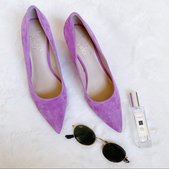 Franco Sarto Shoes - New Franco Sarto Alicia Magenta Suede Wedge Pump 6